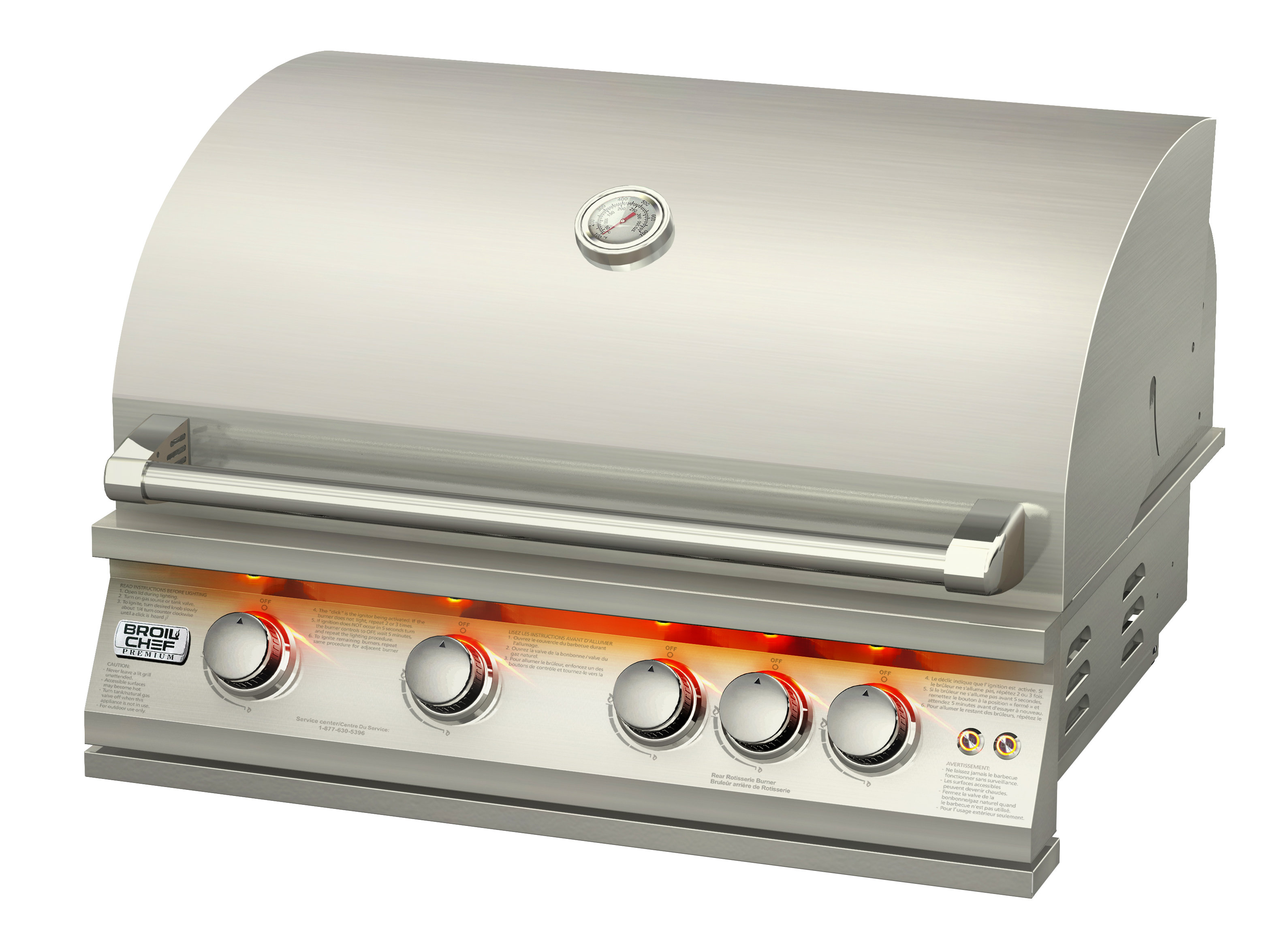 BroilChef 4 Burner Built In Gas Grill & Reviews | Wayfair BBQ Conversion to Gas