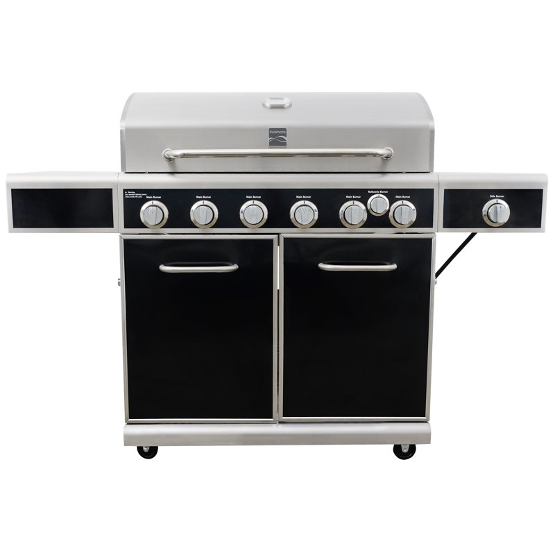 Kenmore 6 Burner Propane Gas Grill With Side Burner Wayfair