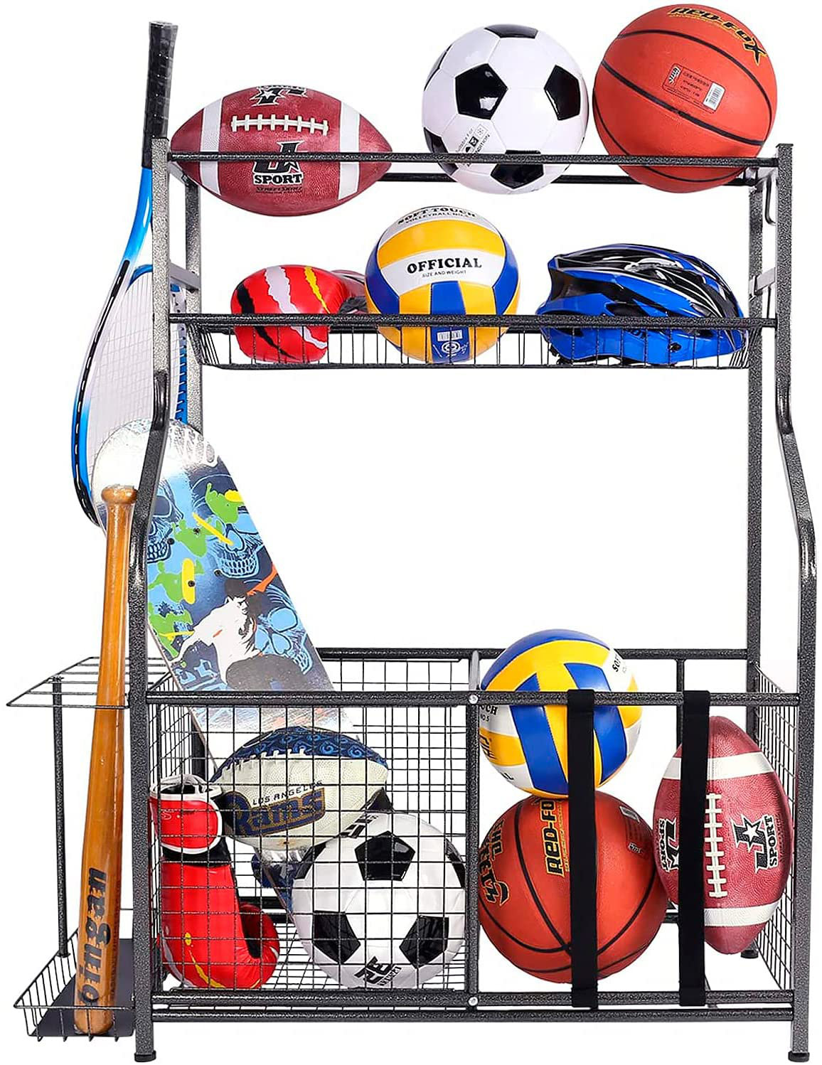 Arlmont & Co. Wall Mounted Sports Rack Wayfair