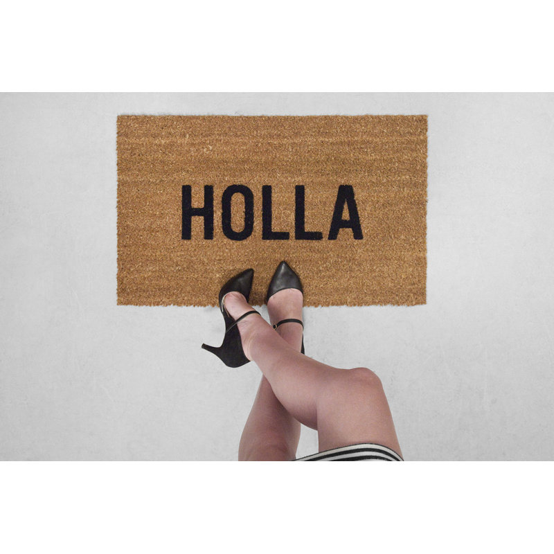 Reed Wilson Design Holla 30 In X 18 In Outdoor Door Mat