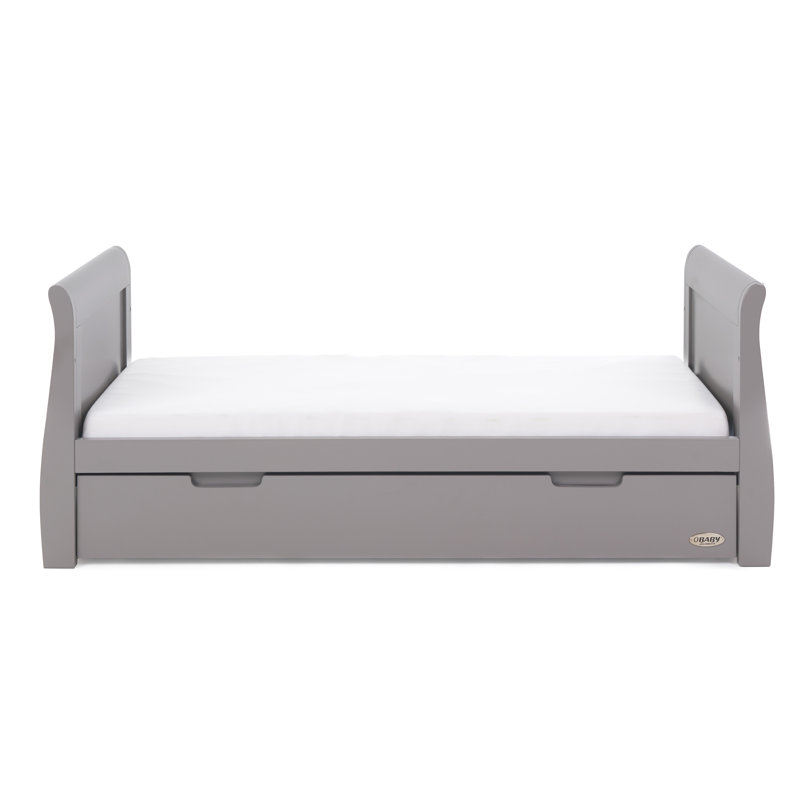 cot bed with drawer and changer on top