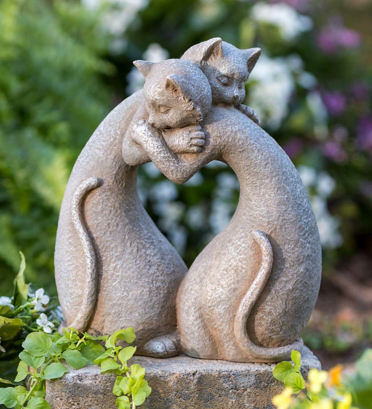 Wind Weather Hugging Heart Cats Indoor Outdoor Statue Reviews Wayfair
