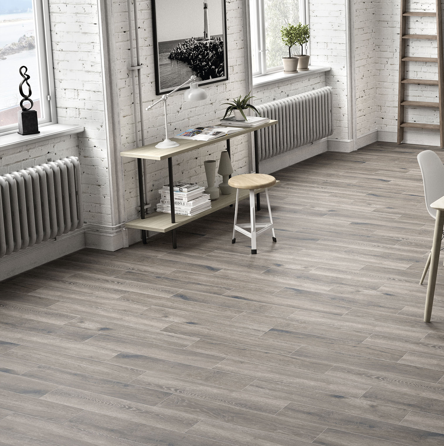 Antoni Gris 6 X 36 Porcelain Wood Look Tile In Brown Antoni Gris 6 X 36 Porcelain Wood Look Tile In Brown