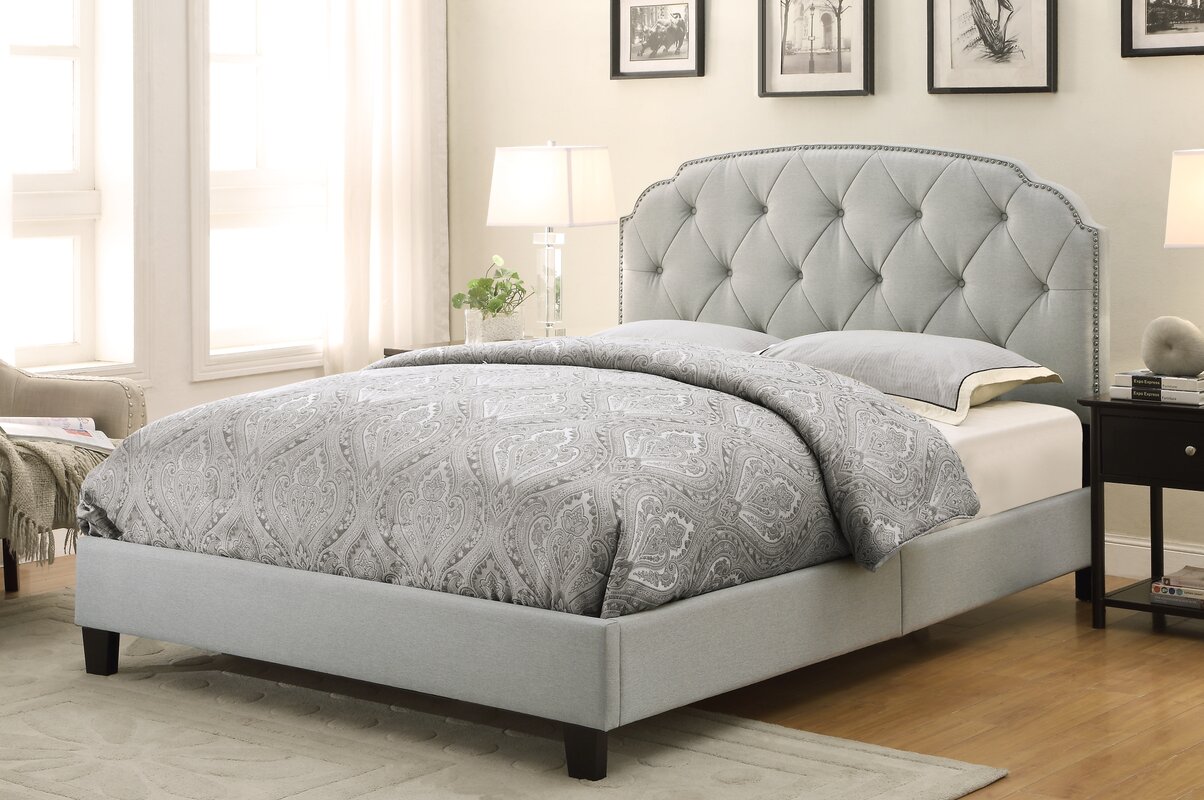 Andover Mills Anson Upholstered Panel Bed & Reviews  Wayfair