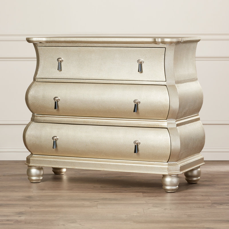 Willa Arlo Interiors Carlene 3 Drawer Bombe Chest Reviews Wayfair