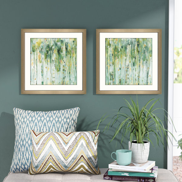 Download Ivy Bronx 'The Forest II' 2 Piece Framed Watercolor ...