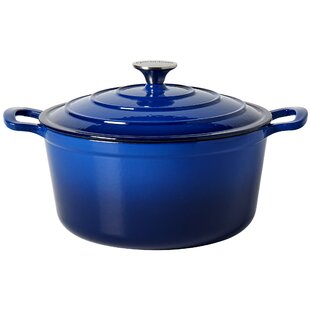 Kenmore 5.5 QT Cast Iron Dutch Oven Choose Color Enameled With Matching Lid 