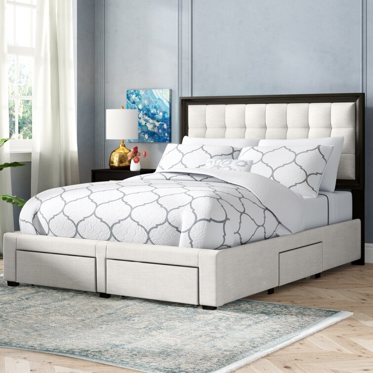 House of Hampton® Abril Queen Tufted Low Profile Storage Standard Bed ...