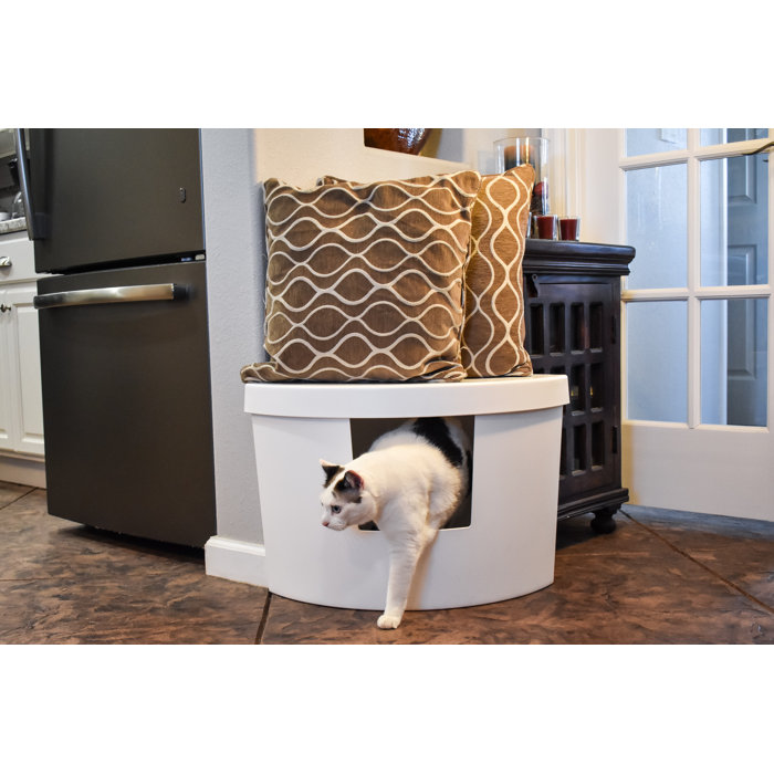 Kitangle Llc Corner Kitty Modern Litter Box Reviews Wayfair