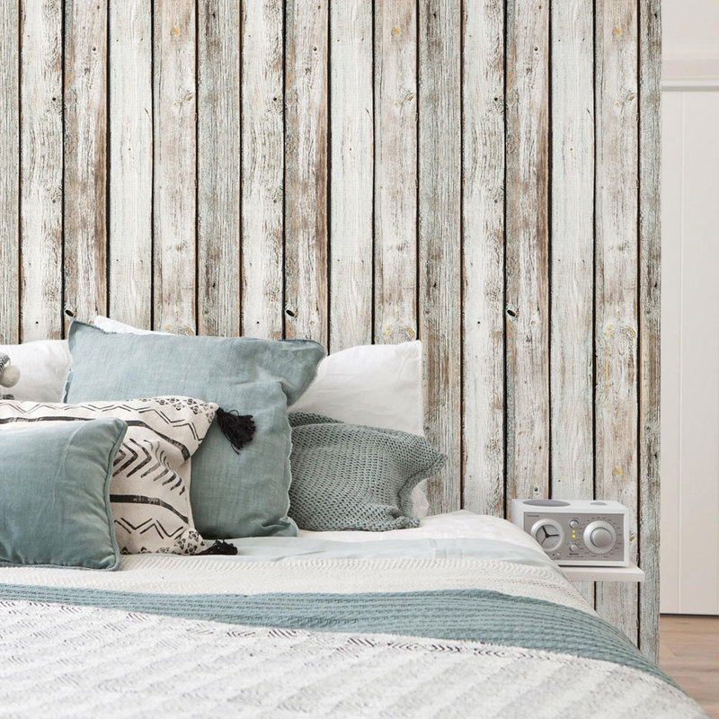 Simpleshapes Palos Vintage Wood Paintable Peel And Stick Wallpaper