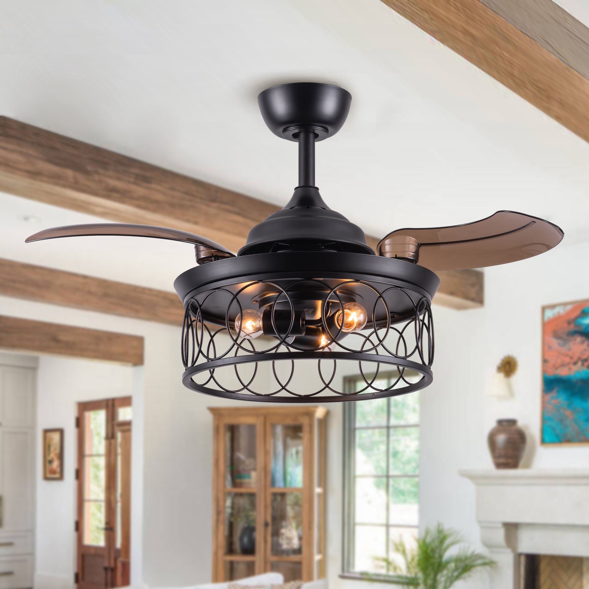 Blade Ceiling Fan with Remote Control 