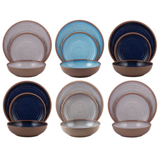 16 20 Blue Casual Dinnerware You Ll Love In 2020 Wayfair
