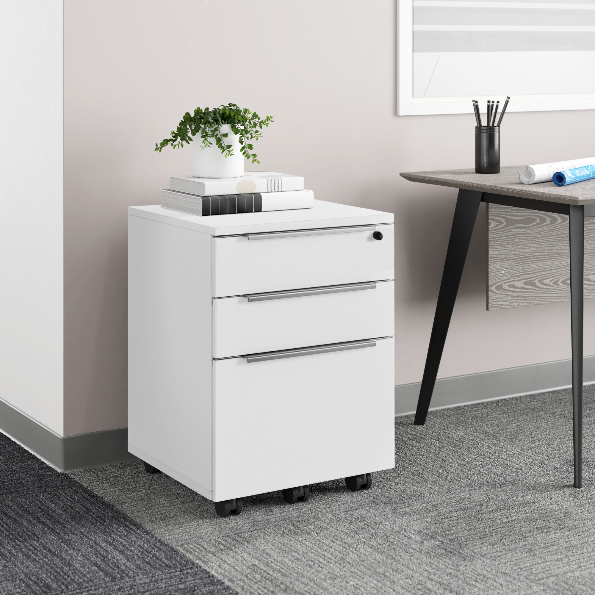 Mobile White Filing Cabinets You Ll Love In 2020 Wayfair