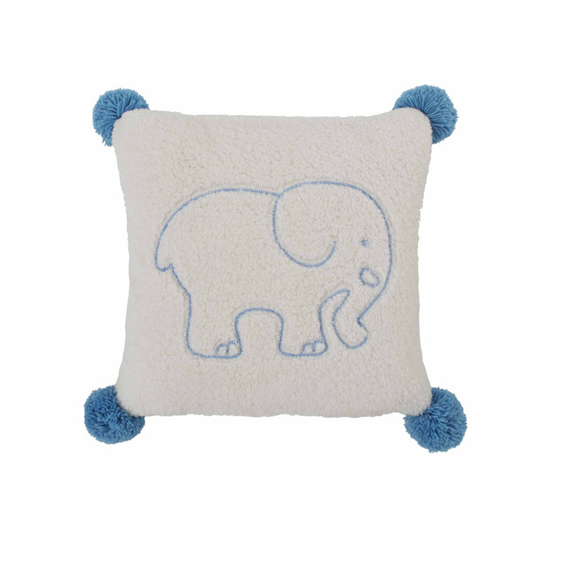 Ivory Ella Solid Berry Sherpa Throw Pillow | Wayfair