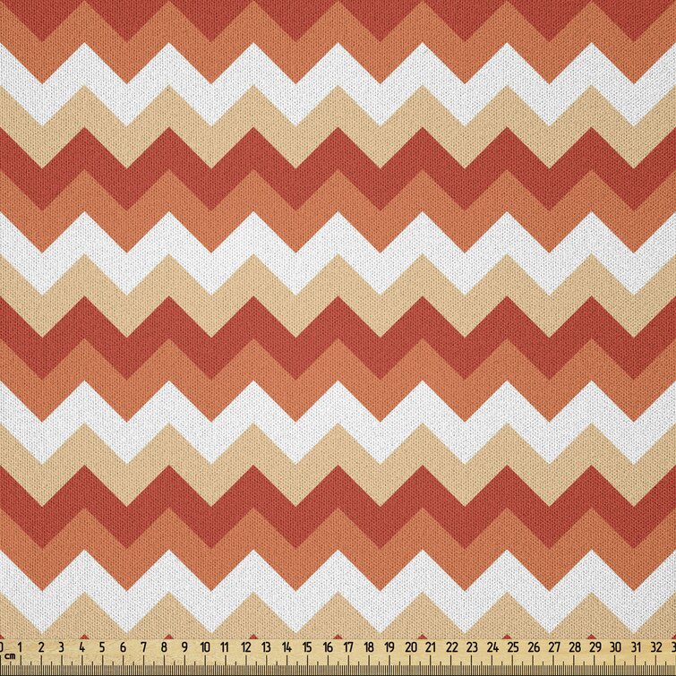 Chevron Pattern Illustration of Horizontal Zigzag Lines Print 16 X 90 Ambesonne Geometric Table Runner Dining Room Kitchen Rectangular Runner White Charcoal Grey and Coral
