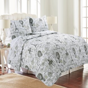 Cokato Paris Reversible Quilt Set