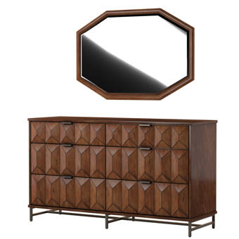 Quad Console L WF2 Mccaskill 6 Drawer Combo Dresser by Mercury Row