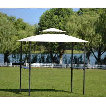 Aleko 8 Ft W X 5 Ft D Steel Grill Gazebo Reviews Wayfair