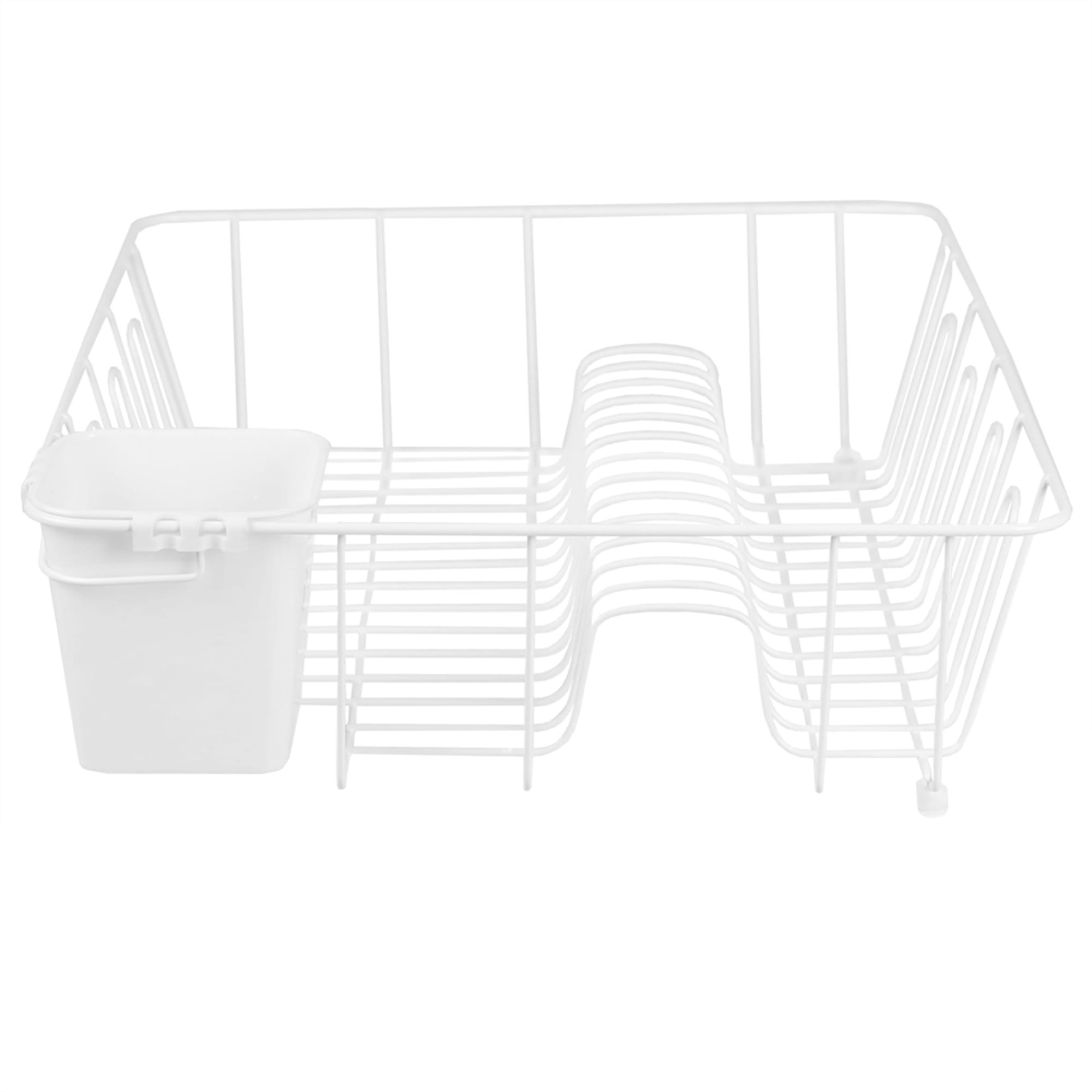 Home Basics Large Coated Wire Plastic Dish Rack Wayfair