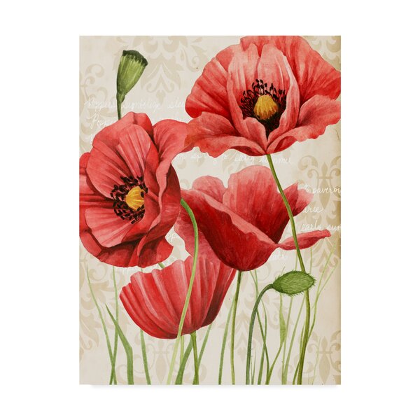 East Urban Home 'Poised Poppy I' Graphic Art Print on Wrapped Canvas ...