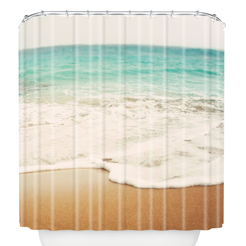 East Urban Home Bree Madden Ombre Beach Single Shower Curtain