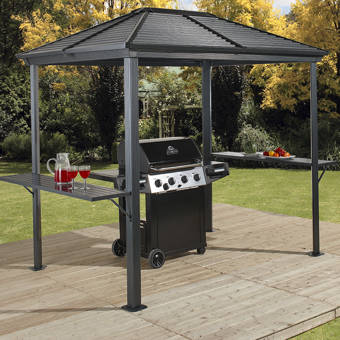 Sojag Ventura 8 Ft W X 5 Ft D Aluminum Grill Gazebo Wayfair Ca
