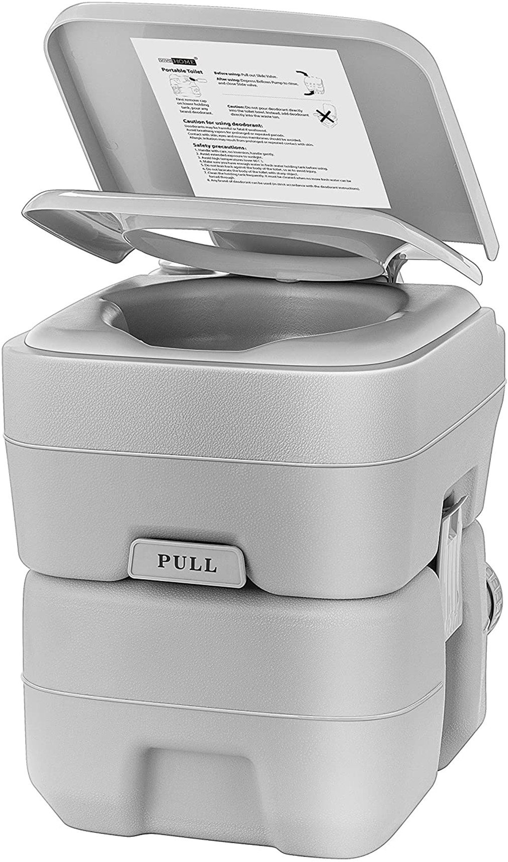 Vivohome 5 3 Gallon Waste Tank Portable Indoor Outdoor Toilet Compact Double Outlet Commode With Anti Leak Seal Ring And Cleaning Brush For Travel Camping Rv Boating Fishing Wayfair Ca