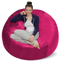 PINK PIN STRIPE CHILDRENS KIDS TODDLER PRE FILLED PERSONALISED BEAN BAG CHAIR 
