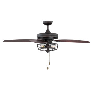 Farmhouse Rustic Ceiling Fans Birch Lane 52 Glenpool 5 Blade Ceiling Fan