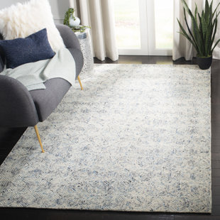 Achilles Handmade Flatweave Cotton Blue Ivory Area Rug Joss Main