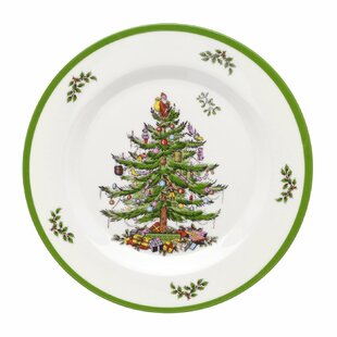 Details about   CRATE AND BARREL HOLIDAY CHRISTMAS TREE 6" DESSERT APPETIZER PLATES SET OF 4 