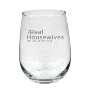 real housewives personalized wine glasses