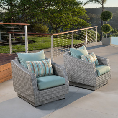 Wade Logan Castelli Patio Chair With Acrylic Or Sunbrella Cushions Wade Logan Castelli Patio Chair With