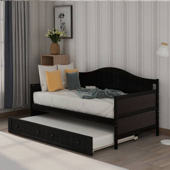 Red Barrel Studio Aleksandras Twin Solid Wood Daybed With Trundle Wayfair