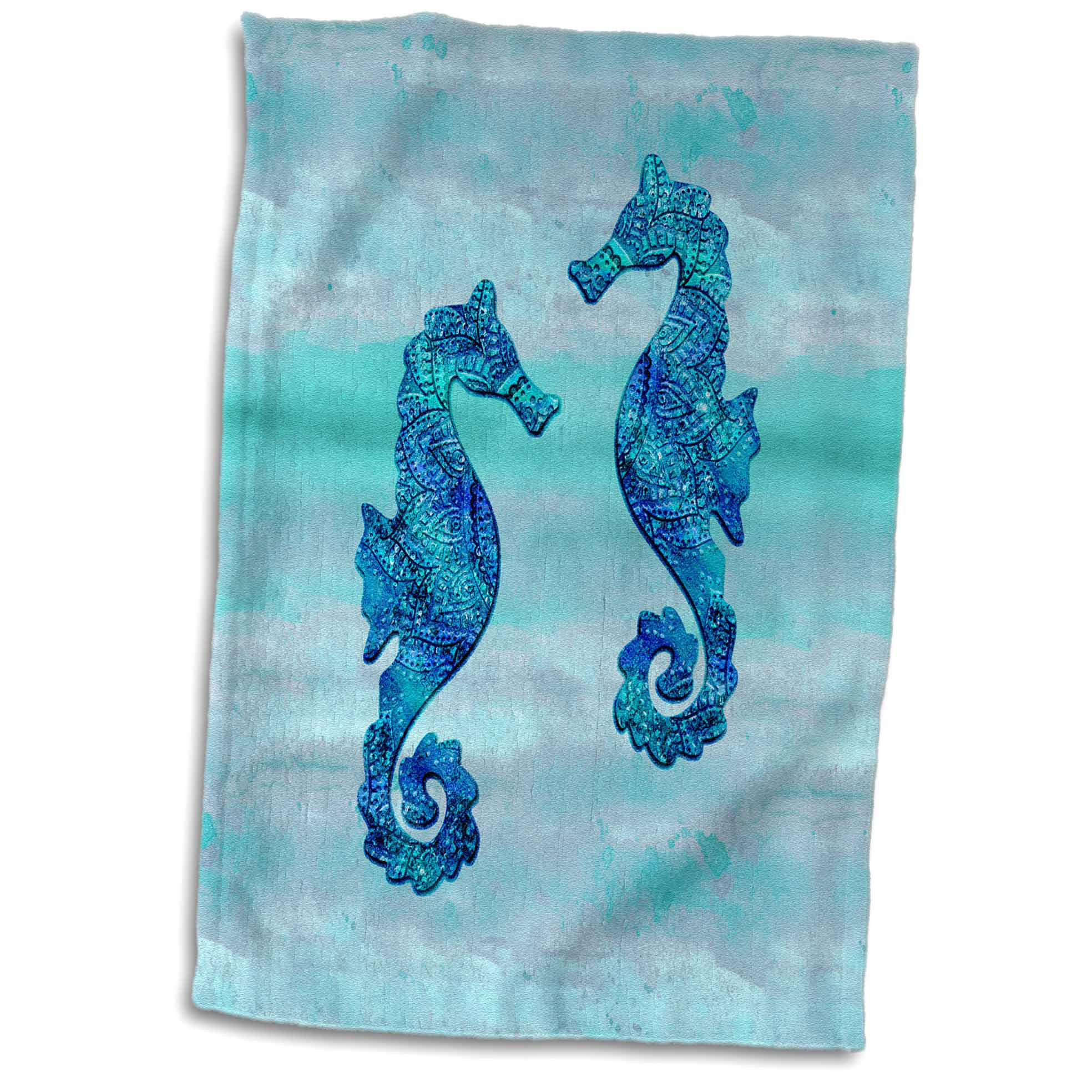 East Urban Home Diane Seahorses Couple Ink Hand Towel Wayfair