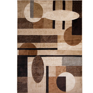 Nolan Patterned Brown/Tan Area Rug