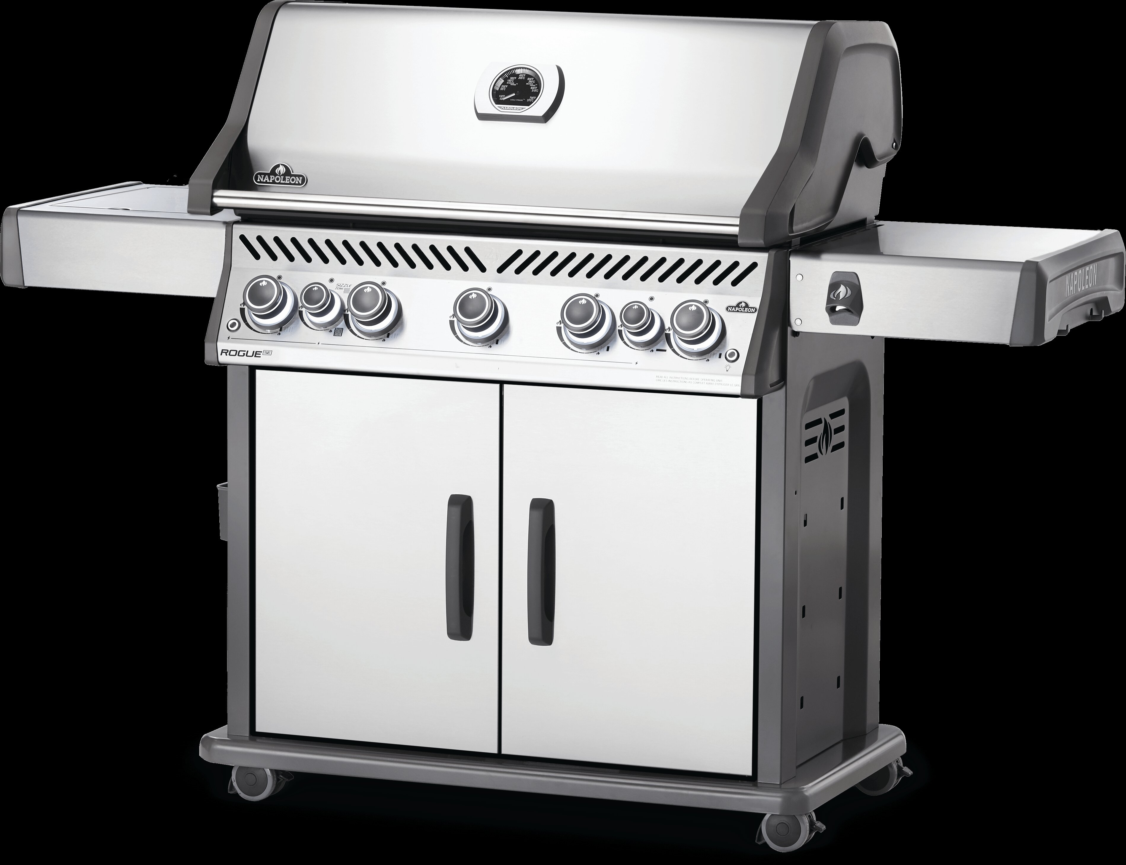 Napoleon Rogue Napoleon 5 Burner Free Standing 500 Btu Gas Grill With Side Burner And Cabinet Reviews Wayfair