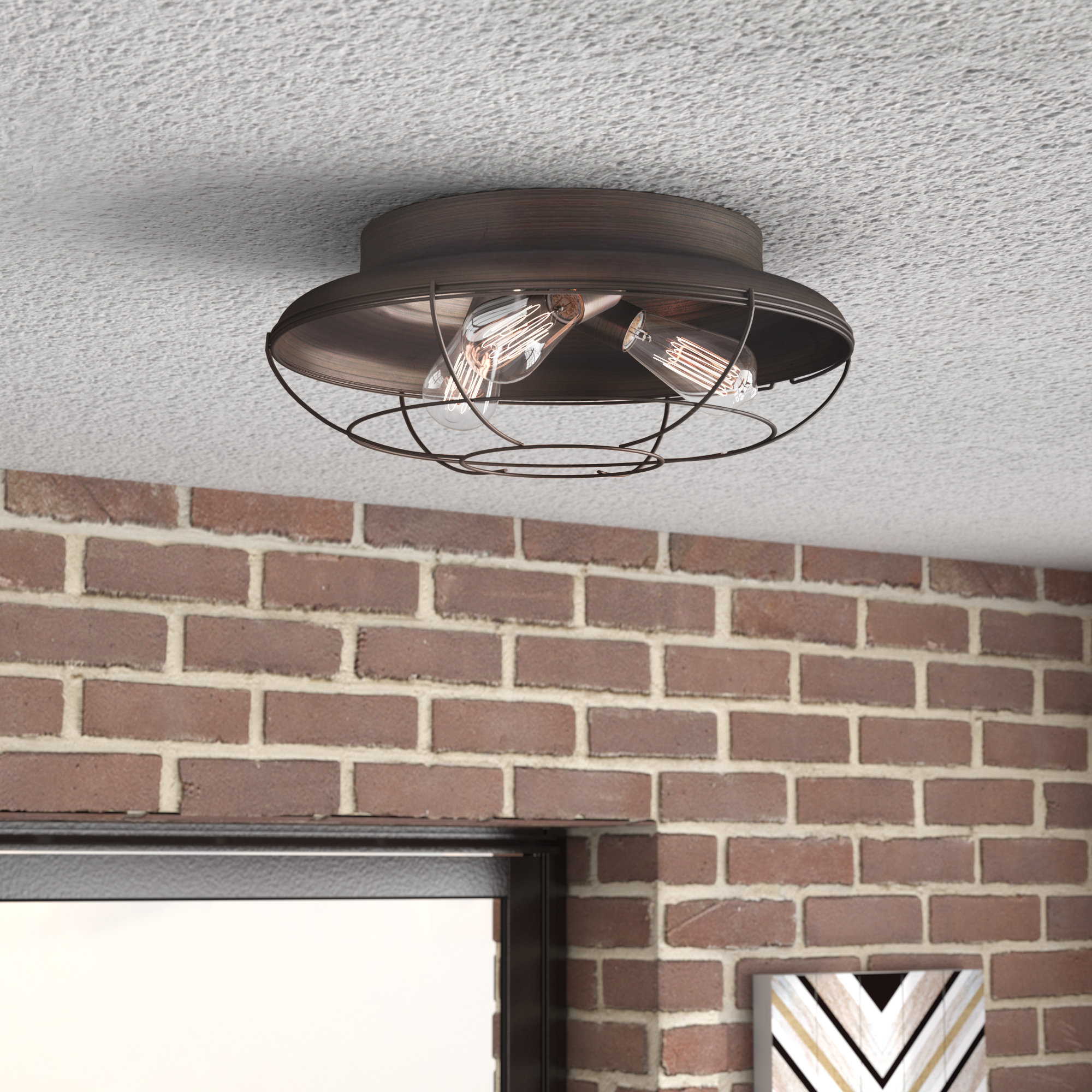 Trent Austin Design Bruges 3 Light Flush Mount Reviews Wayfair