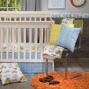 mini crib bedding set for boy