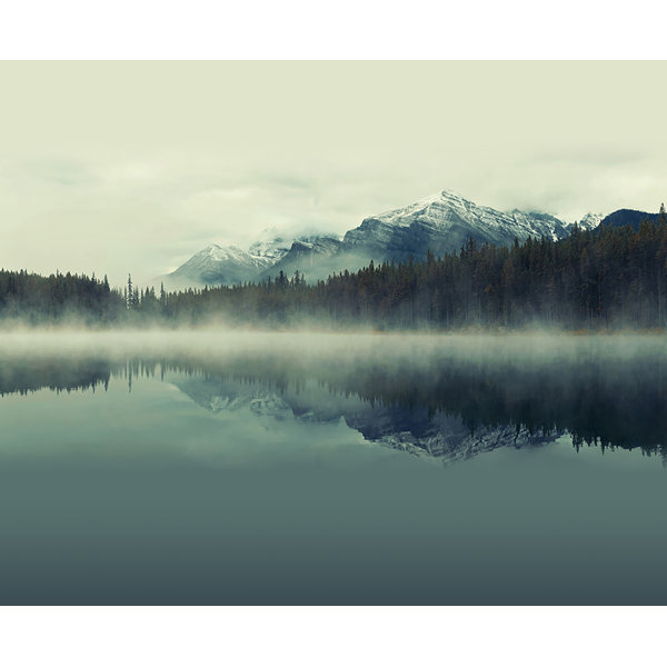 Cloudy Peaks Wall Mural Wayfair