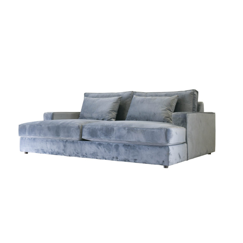 Genuine Leather 94 Square Arm Sofa Reviews Joss Main