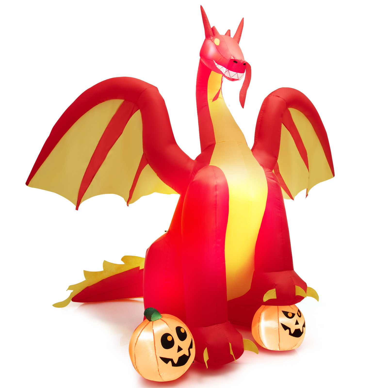 The Holiday Aisle® Giant Dragon Halloween Decoration Inflatable | Wayfair