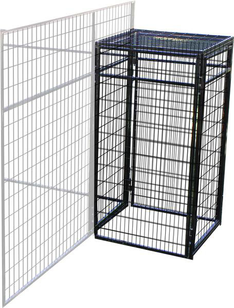 double door dog kennel panel