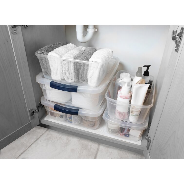 rubbermaid clear storage totes