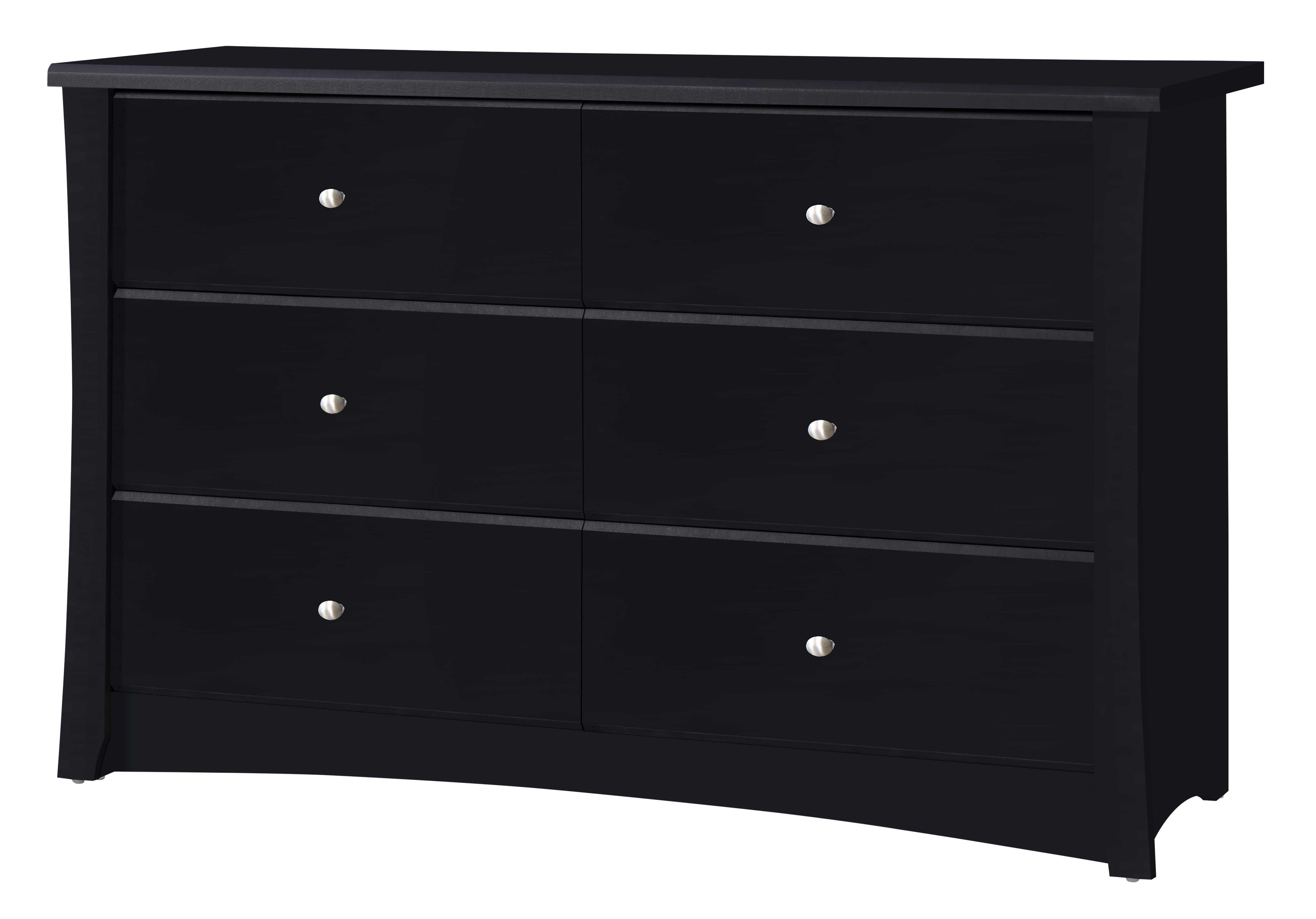 Crescent 6 Drawer Double Dresser 