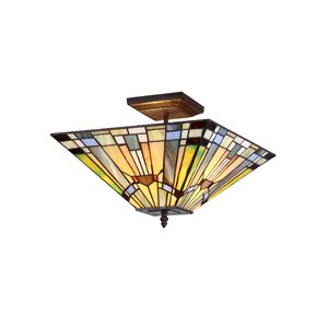 Charlotte 2-Light Semi Flush Mount