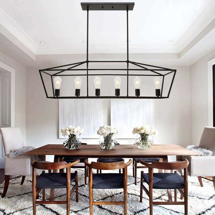 Hennis 6 - Light Kitchen Island Linear Pendant