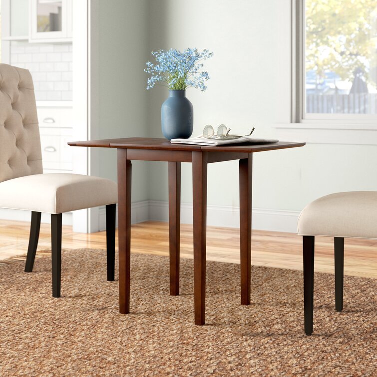 Ebern Designs Saritha Drop Leaf Solid Wood Dining Table & Reviews | Wayfair