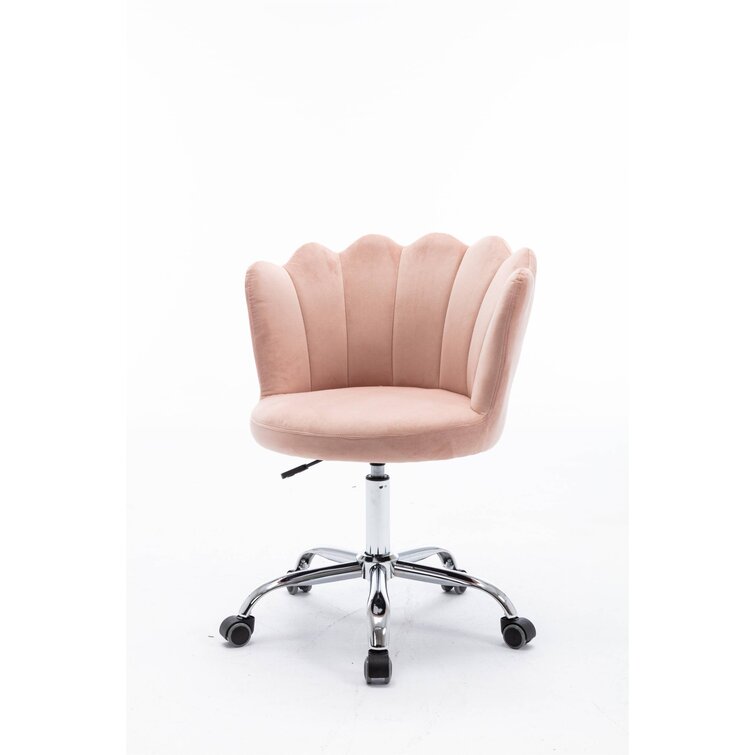 Modern Leisure Arm Chair Light XCJ Comfortable Task ChairOffice Chair Velvet Swivel Shell Chair for Living Room/Bed Room