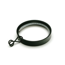 1,Black T O K G O 40-pack Black Matte Metal Curtain Rings with Clips 1,Black T O K G O 40-pack Black Matte Metal Curtain Rings with Clips